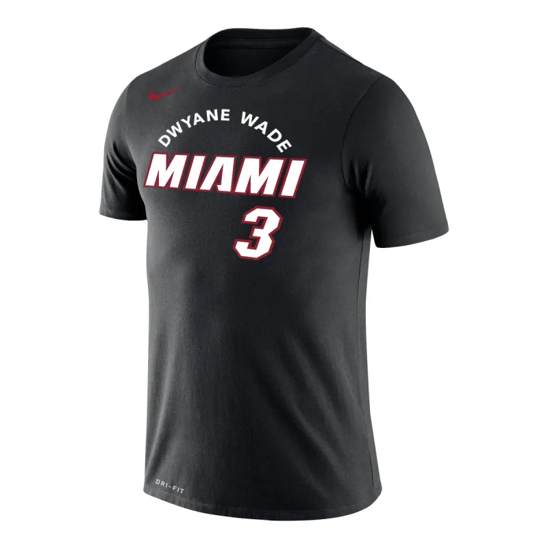 Nike Dwyane Wade Skyline Name & Number Tee sold by Miami Heat Store