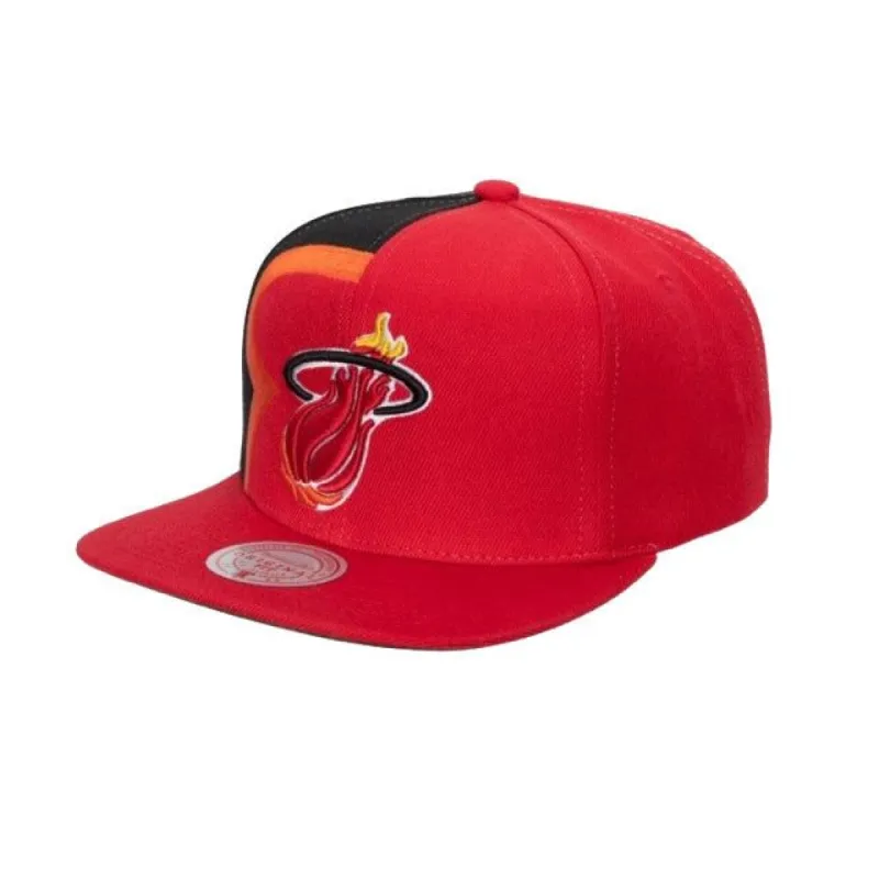 Mitchell and Ness Miami HEAT Retroline Snapback sold by Miami Heat Store
