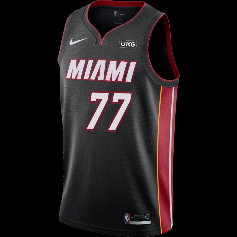 Ӧmer Yurtseven Nike Icon Black Youth Swingman Jersey sold by Miami Heat Store