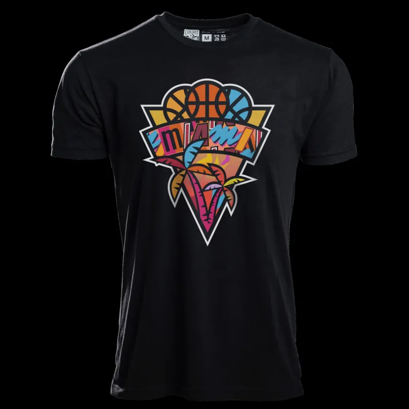 Court Culture Mashup Tropics Men's Tee sold by Miami Heat Store