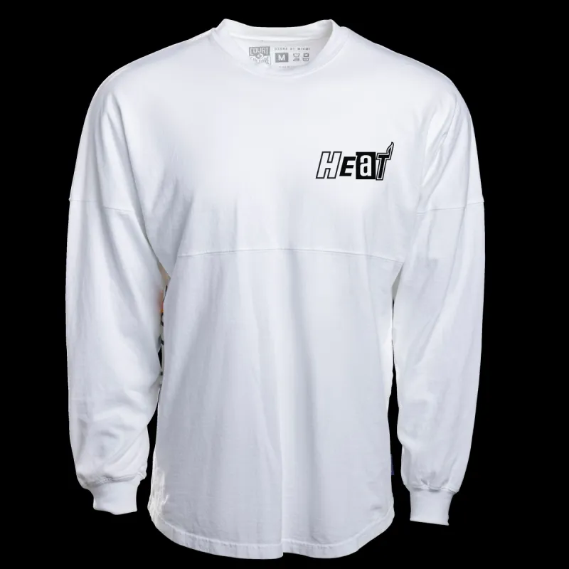 Court Culture Mashup White Unisex Pullover sold by Miami Heat Store