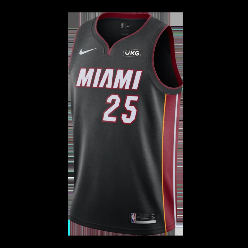 Kendrick Nunn Nike Miami HEAT Icon Black Swingman Jersey sold by Miami Heat Store