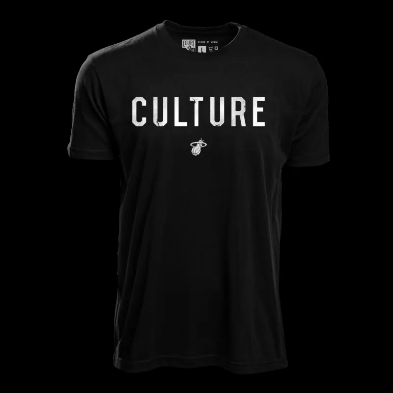 Court Culture Black Tee sold by Miami Heat Store