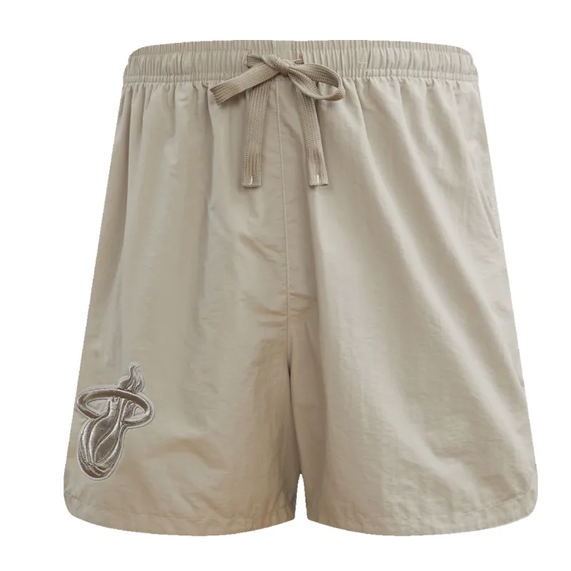 Pro Standard Miami HEAT Taupe Woven Shorts sold by Miami Heat Store