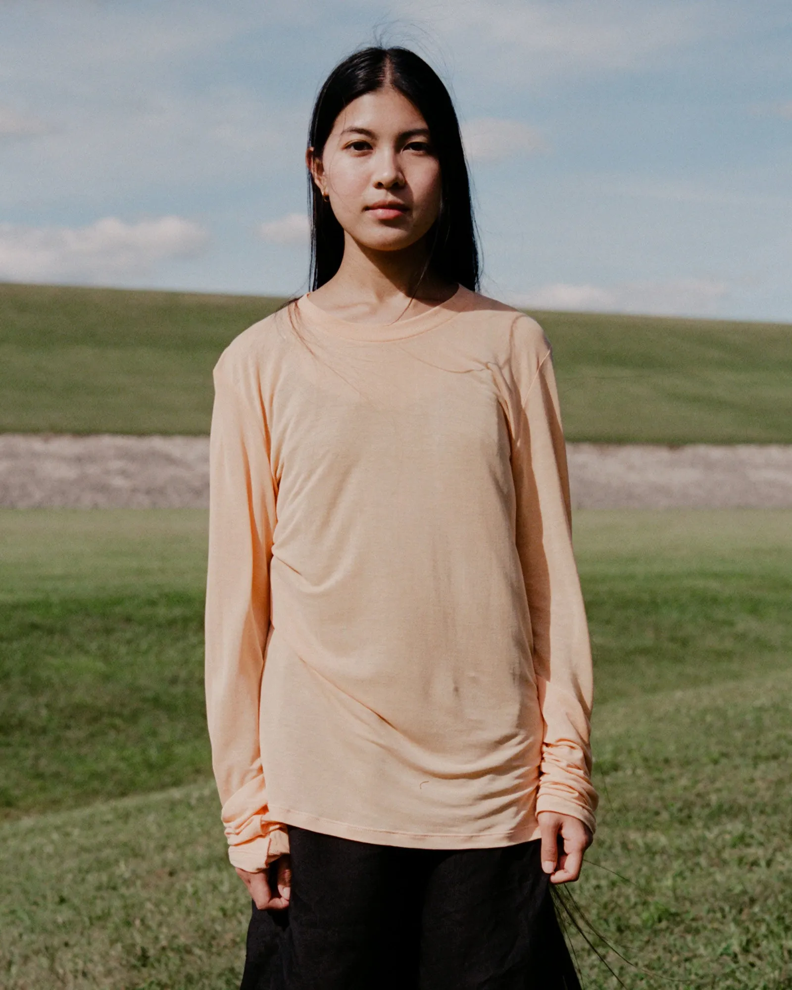 Loose Long Sleeve Tee sold by Baserange
