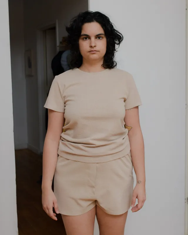 Silk Tee Shirt made by Baserange