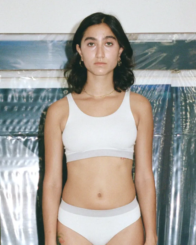 Fine Seamless Scoop Top sold by Baserange