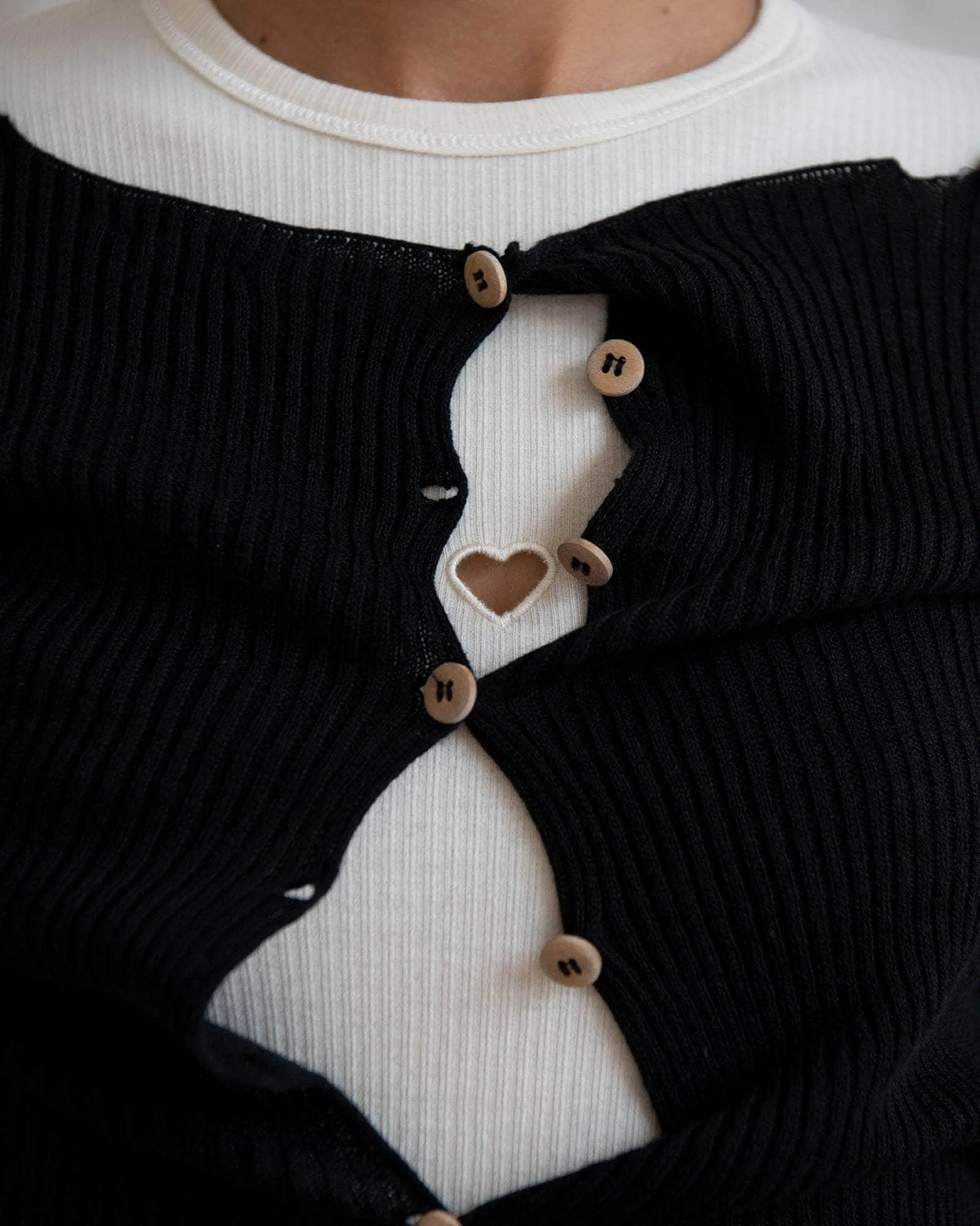 Heart Long Sleeve Tee sold by Baserange product image thumbnail 3