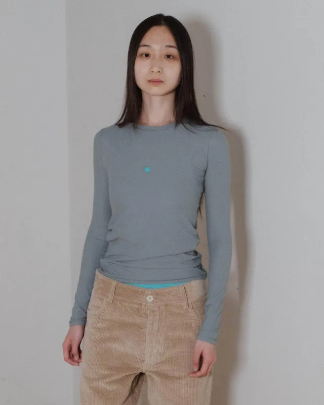 Heart Long Sleeve Tee sold by Baserange