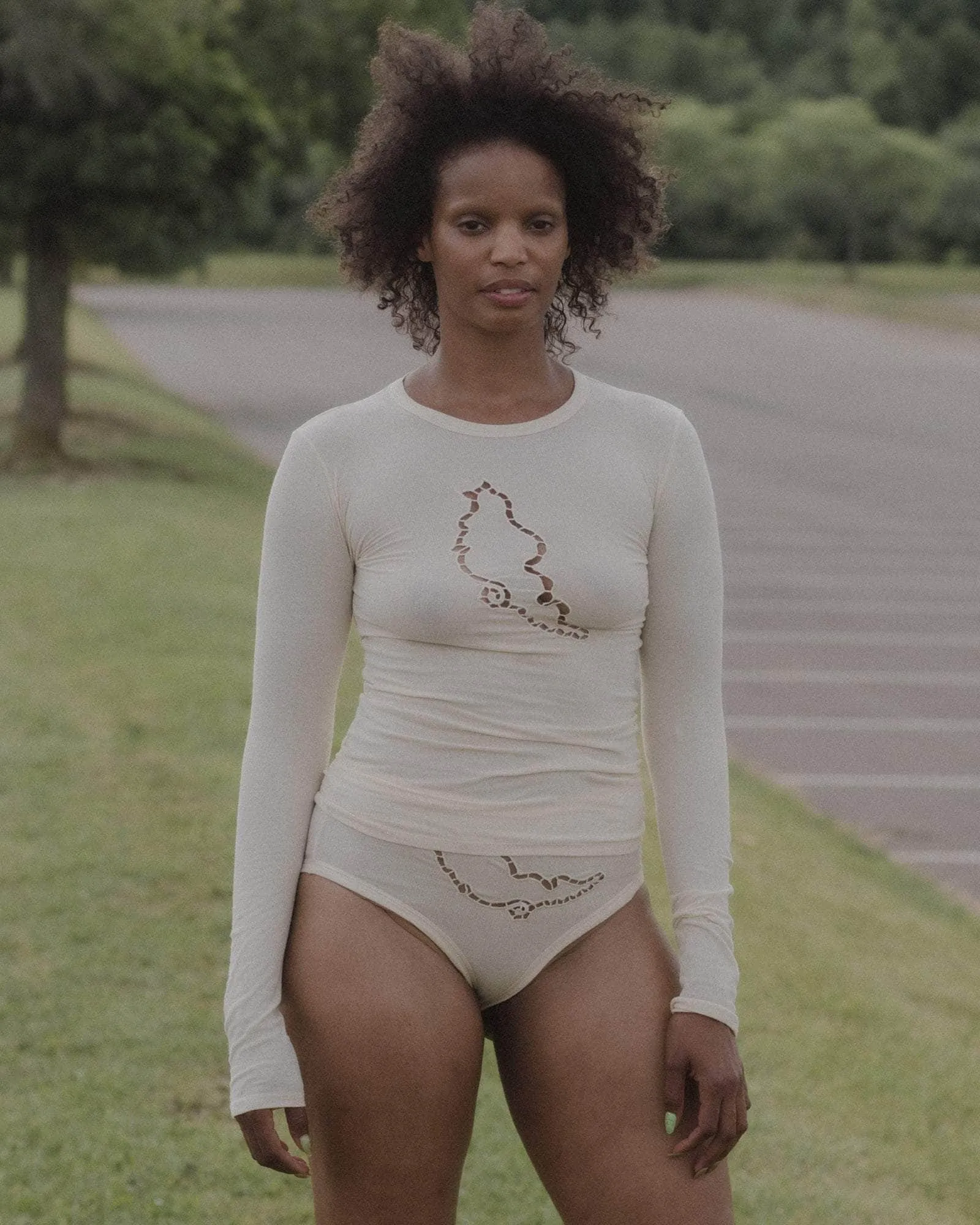 Ponte Long Sleeve Tee sold by Baserange