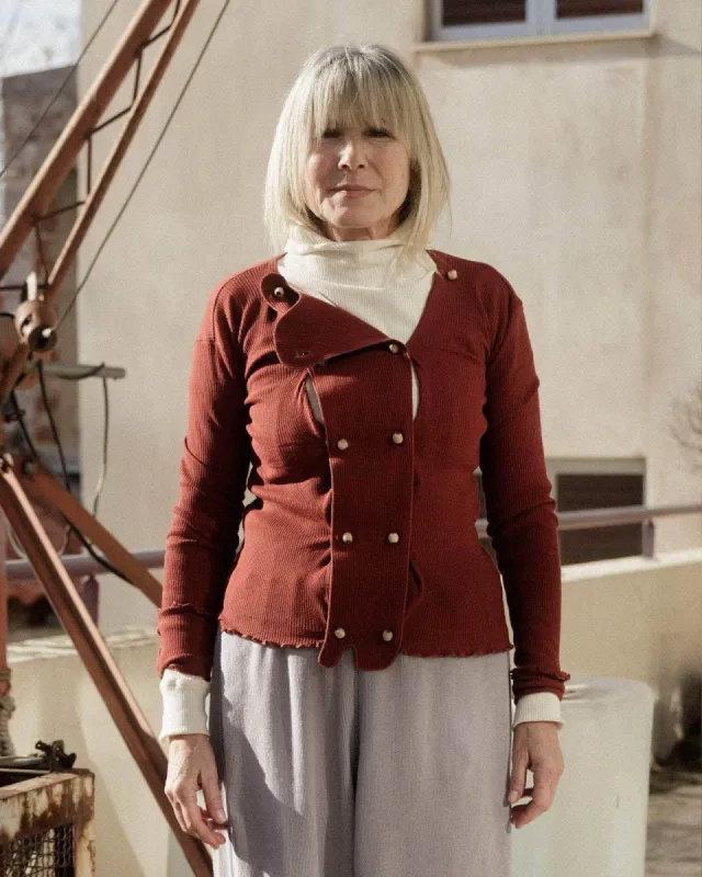 Disc Cardigan sold by Baserange