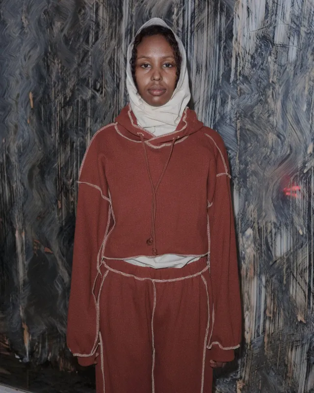 Omato Cropped Hoodie sold by Baserange