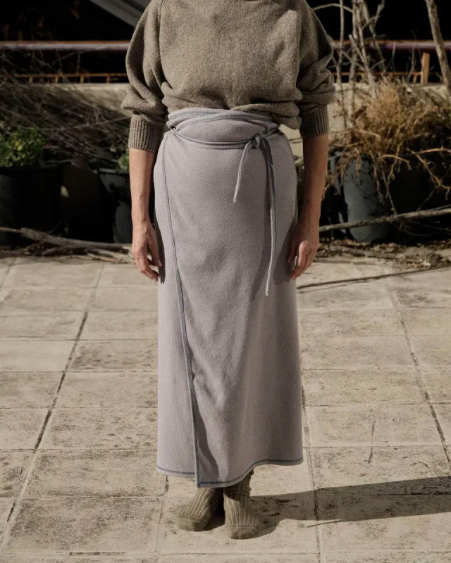Garble Wrap Skirt sold by Baserange