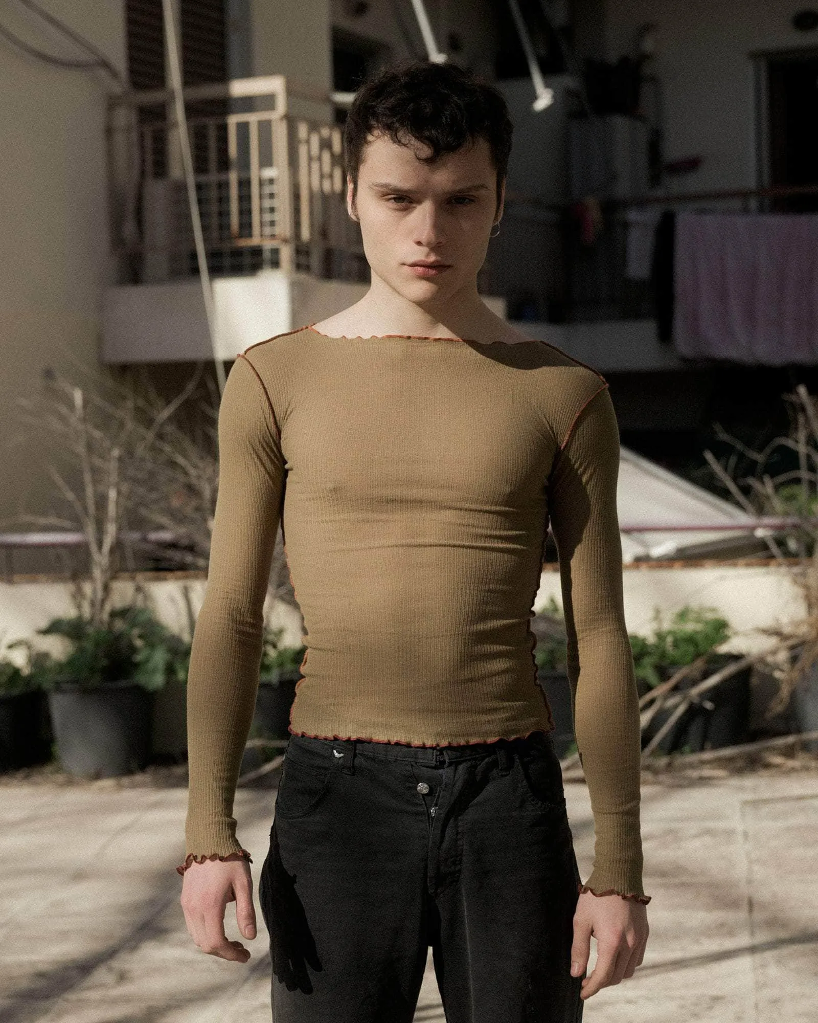 Vein Long Sleeve Tee sold by Baserange product image thumbnail 5