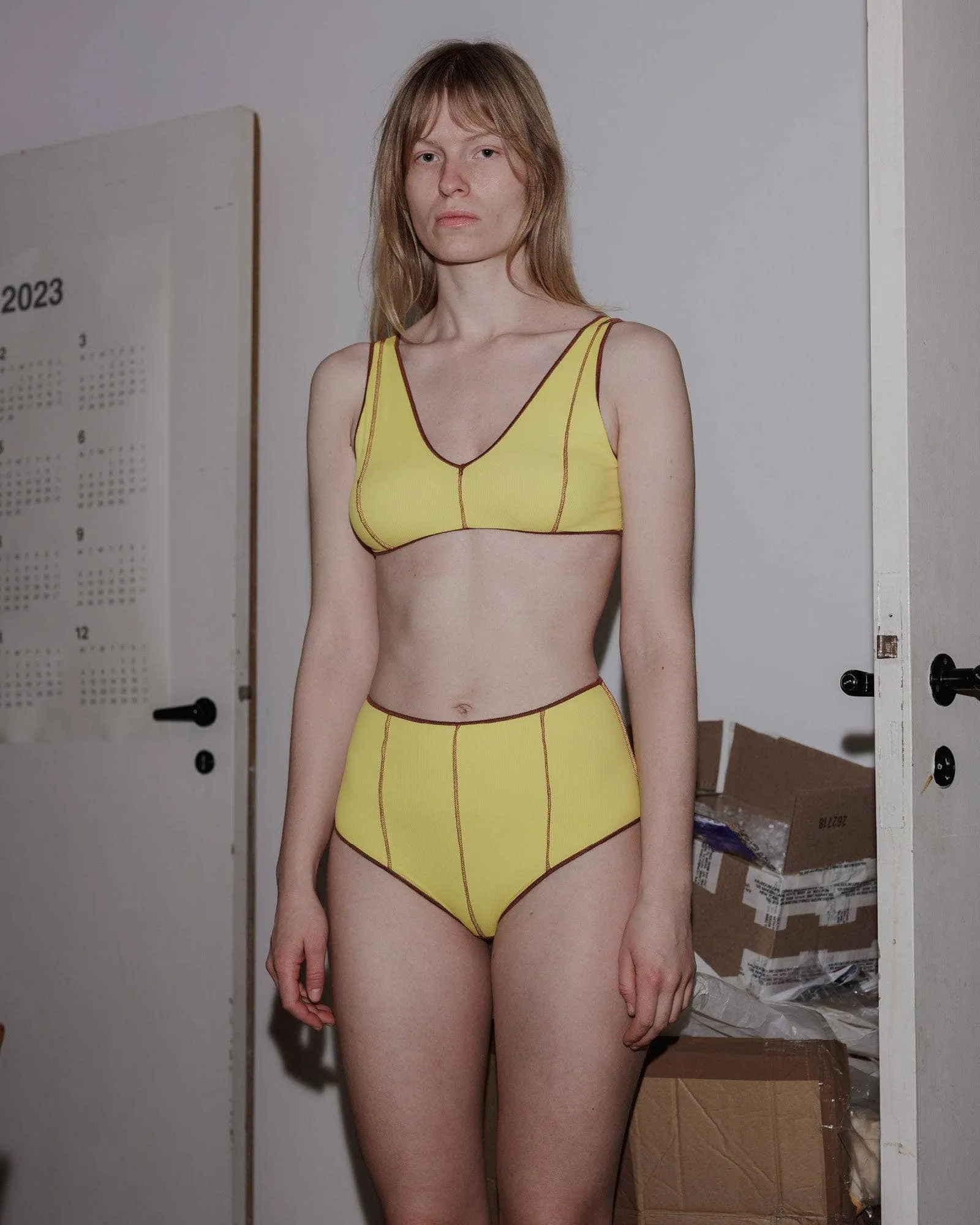 Vein Highwaist Swim Pants sold by Baserange product image thumbnail 5