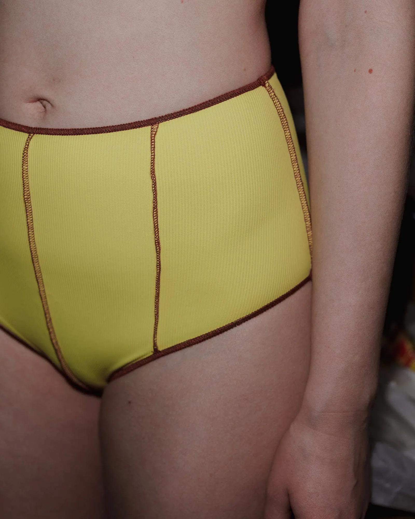 Vein Highwaist Swim Pants sold by Baserange product image thumbnail 3