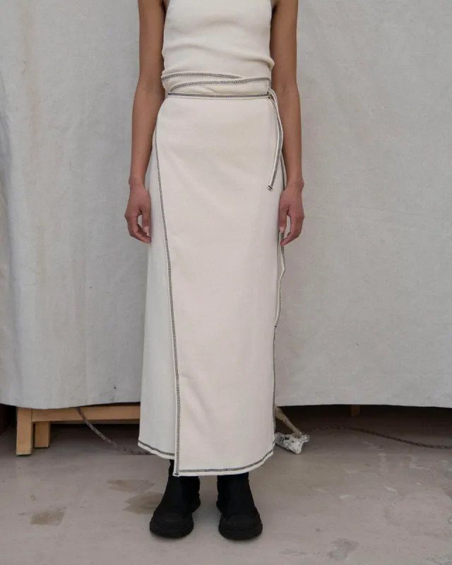 Garble Wrap Skirt sold by Baserange