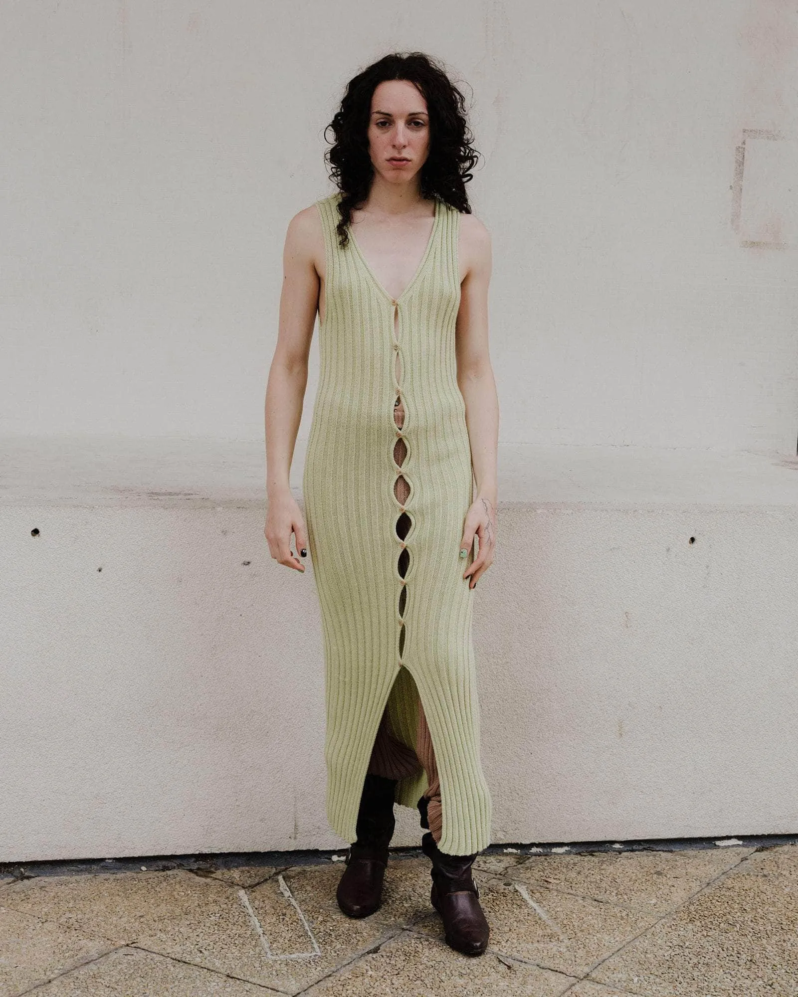Loulou Sleeveless Dress sold by Baserange