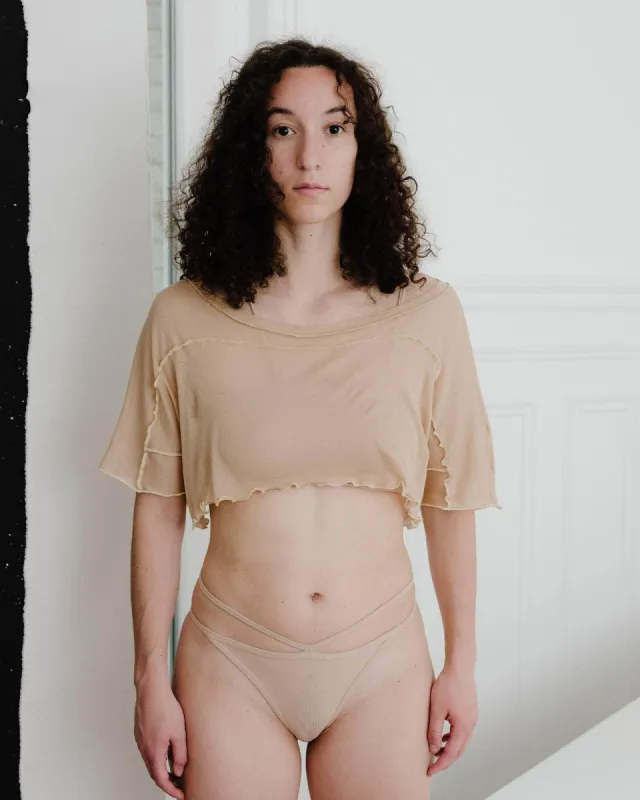 Sun Crop Tee Shirt sold by Baserange