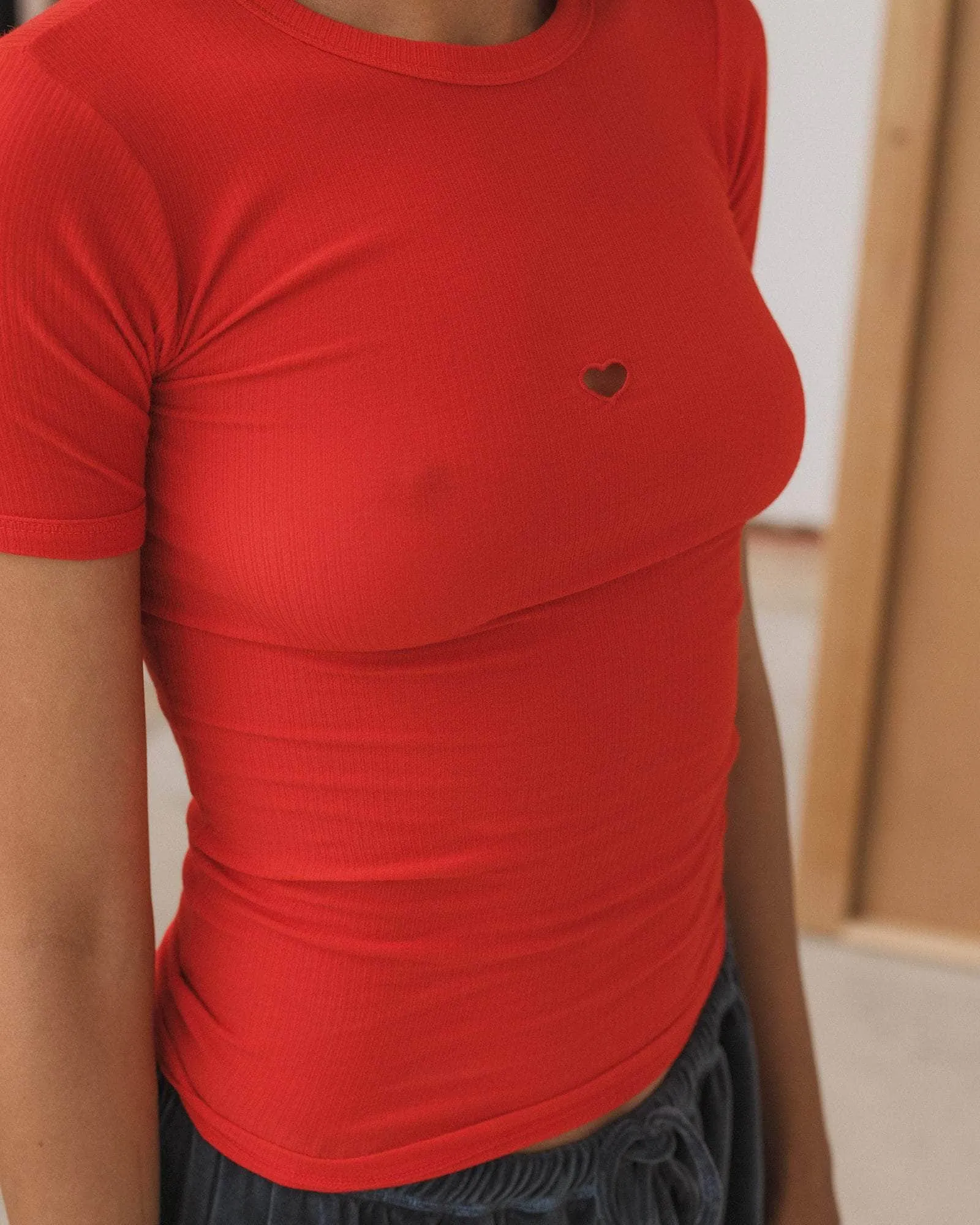 Heart Tee Shirt sold by Baserange product image thumbnail 3