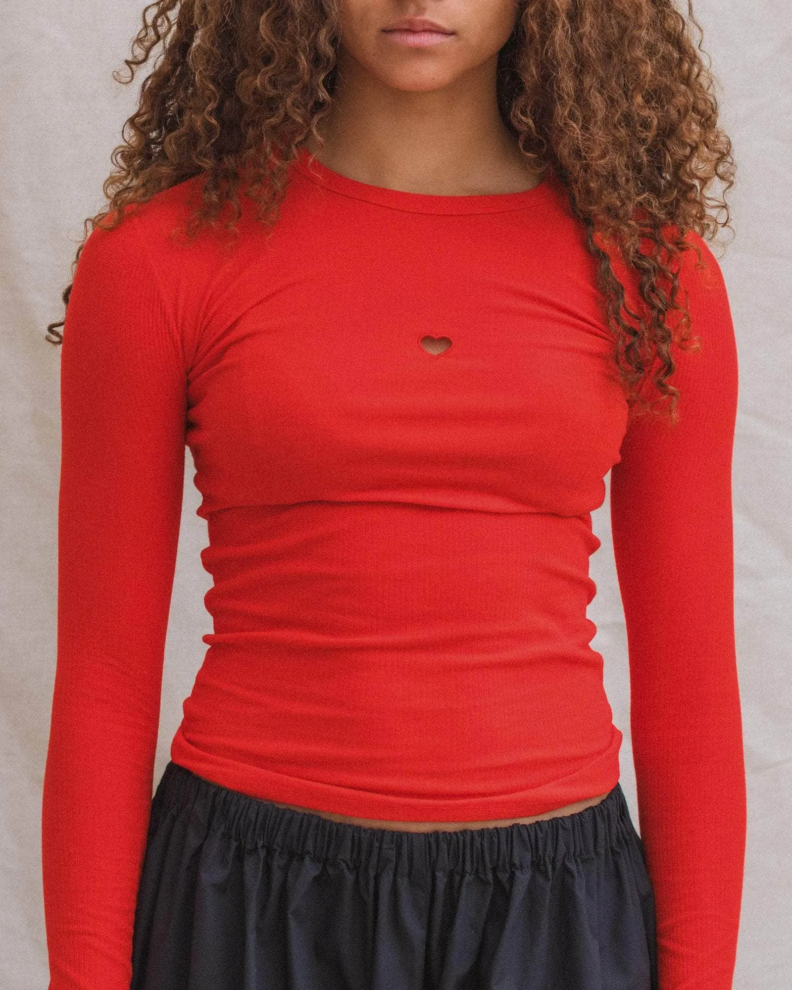 Heart Long Sleeve Tee sold by Baserange product image thumbnail 3