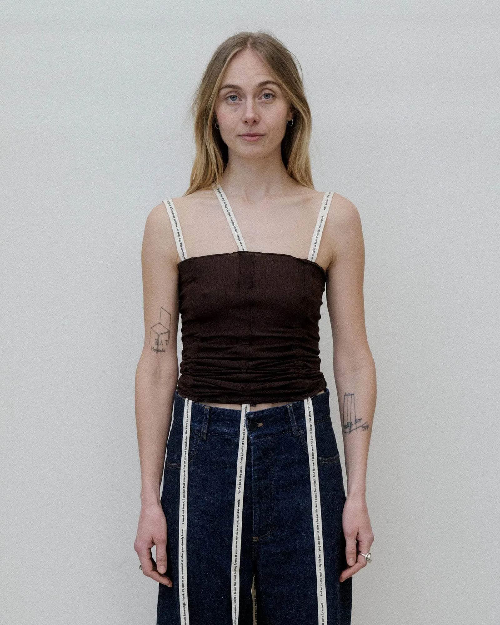 Hewn Strap Top sold by Baserange