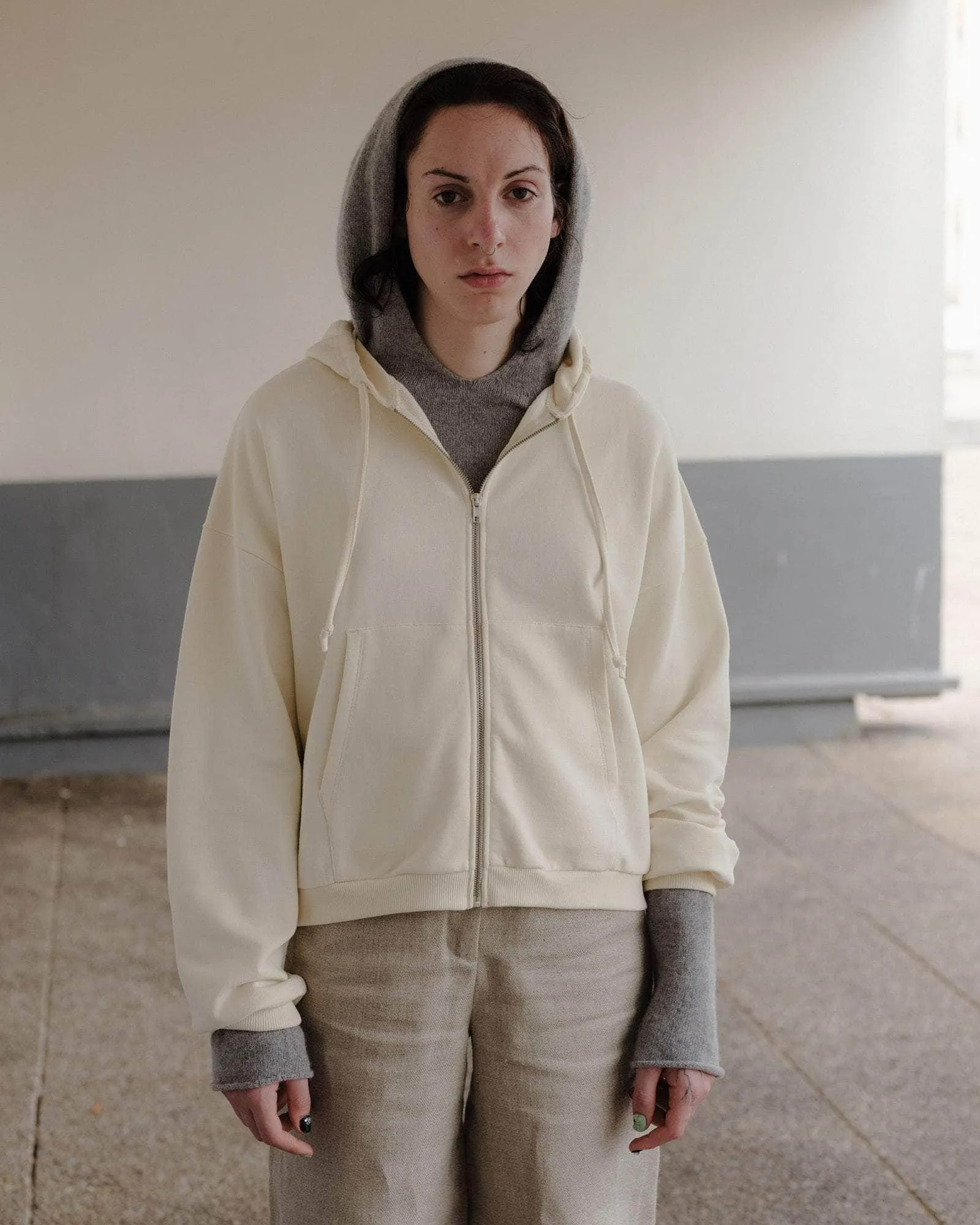 Rim Zipped Hoodie sold by Baserange