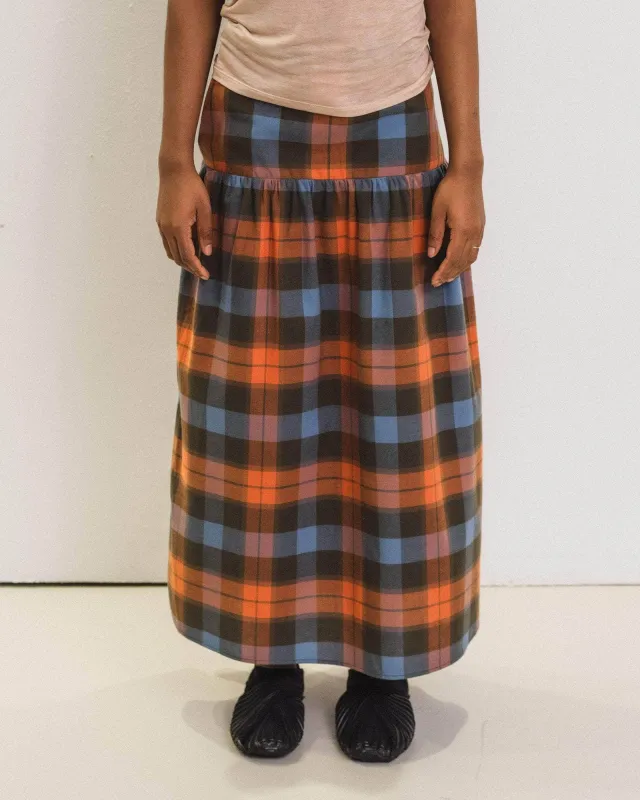 Baserange ROUTE SKIRT スカート　ブラック　XS Baserange【ベースレンジ】route skirt 