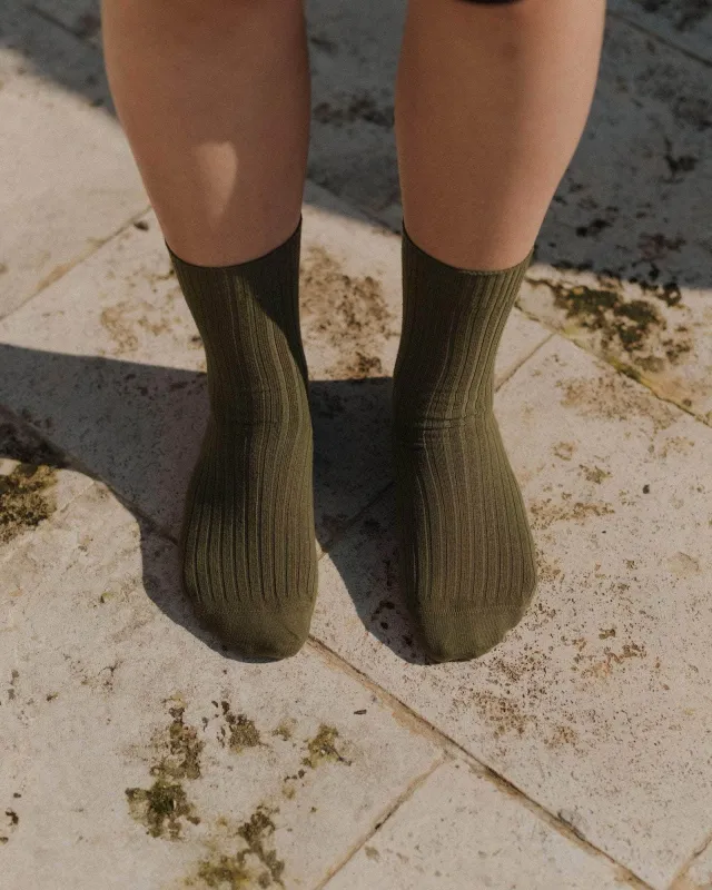 Rib Overankle Socks sold by Baserange