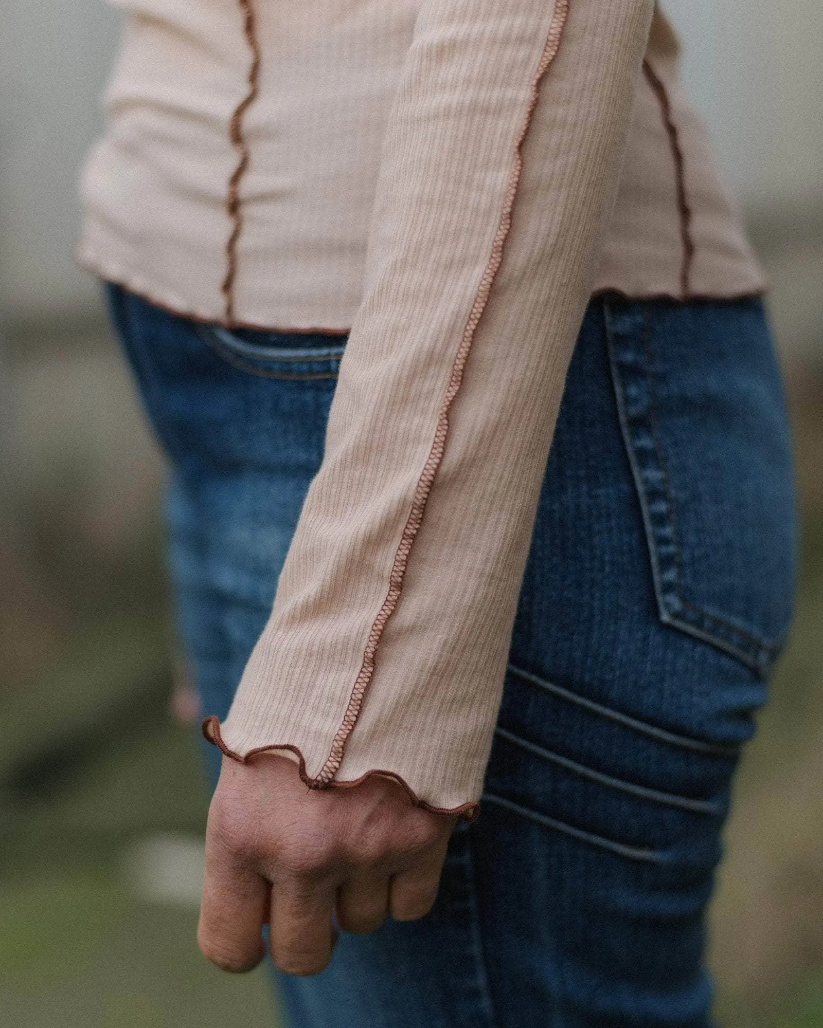 Omato Long Sleeve Tee sold by Baserange product image thumbnail 5