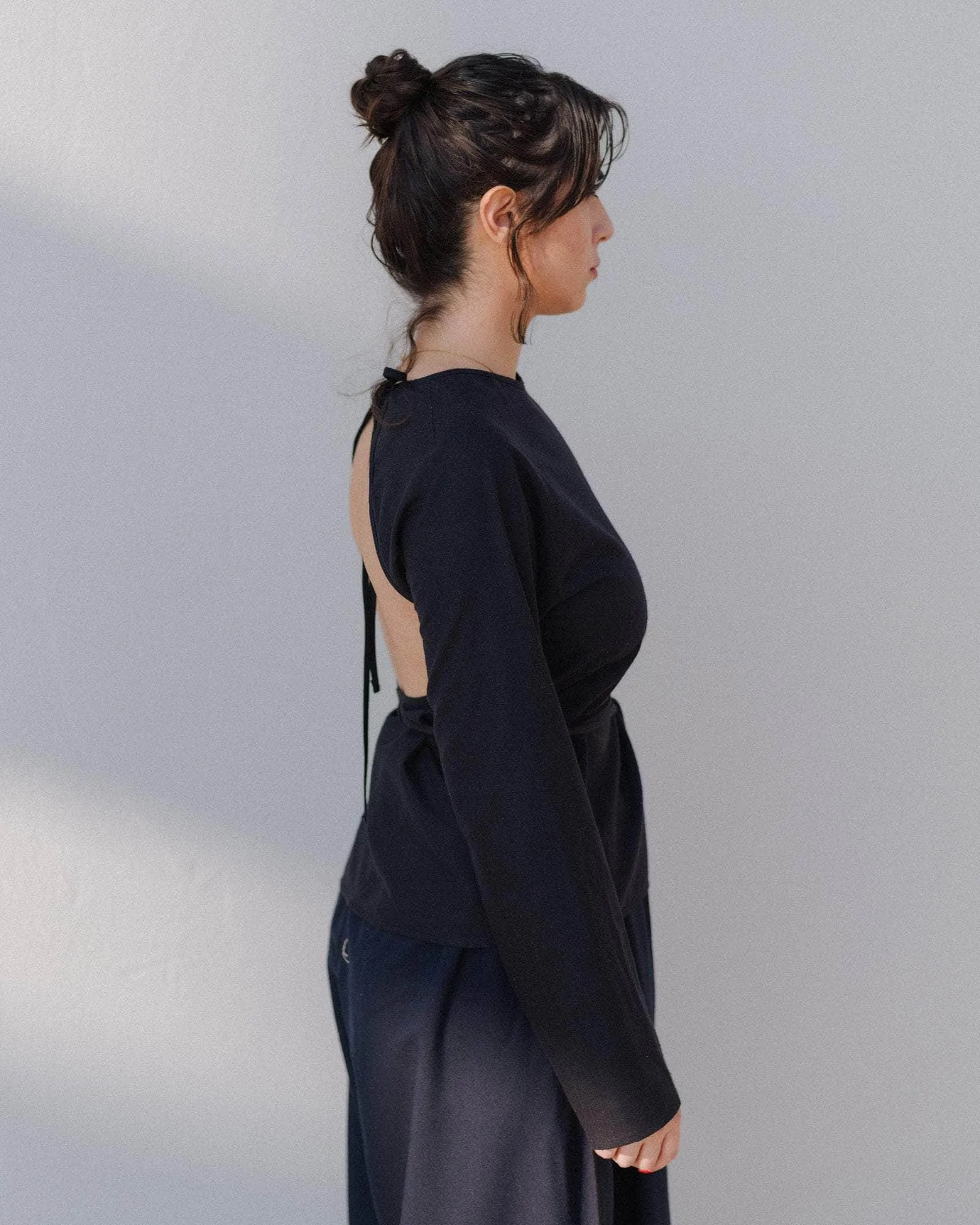 Long Sleeve Apron Top sold by Baserange product image thumbnail 3