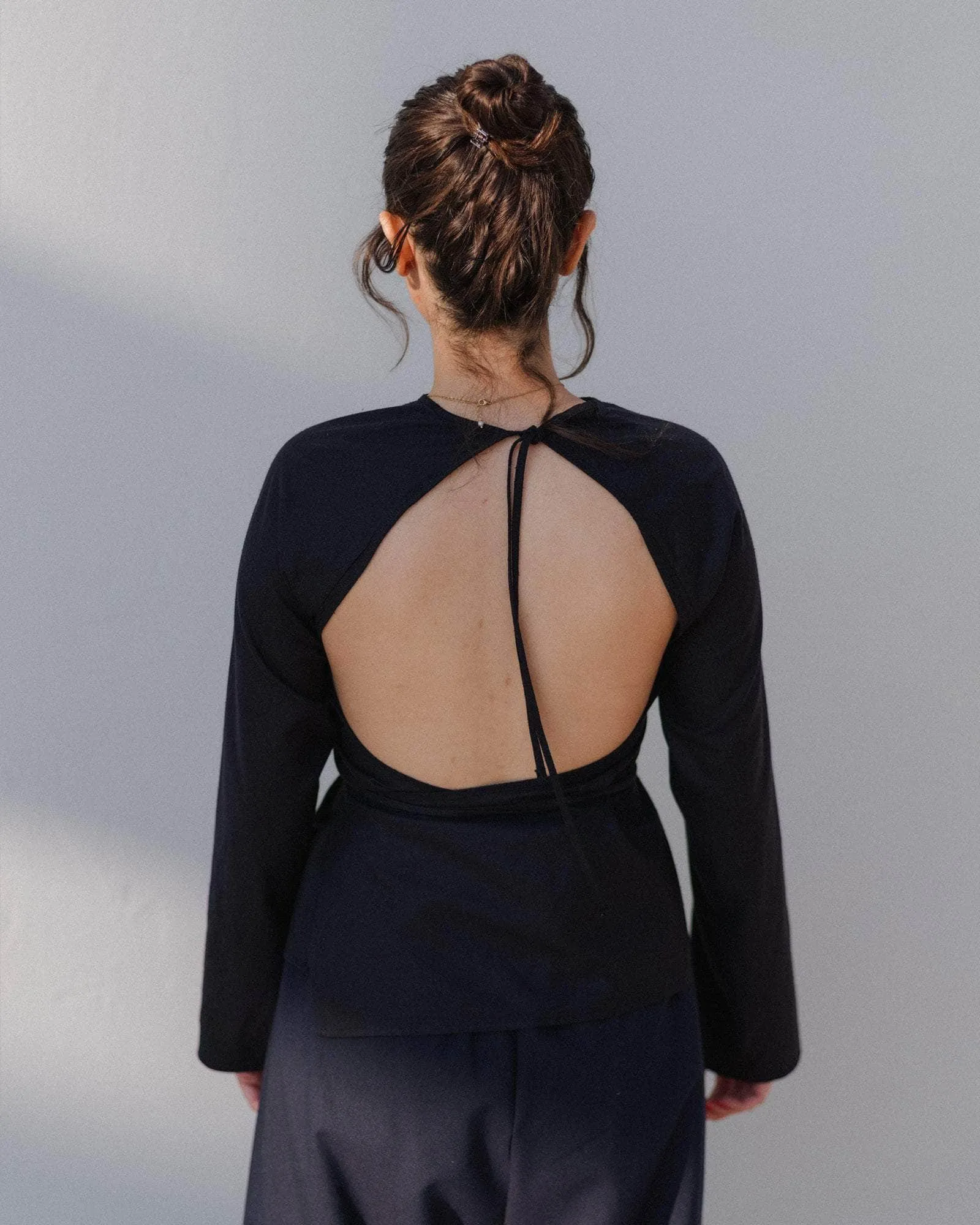 Long Sleeve Apron Top sold by Baserange product image thumbnail 2