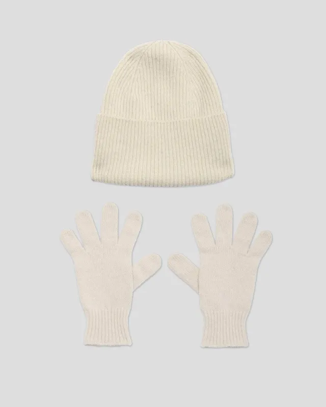Pack - Mea Beanie & Ribbed Gloves sold by Baserange