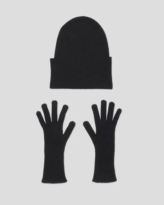 Pack - Whit Beanie & Ribbed Gloves sold by Baserange