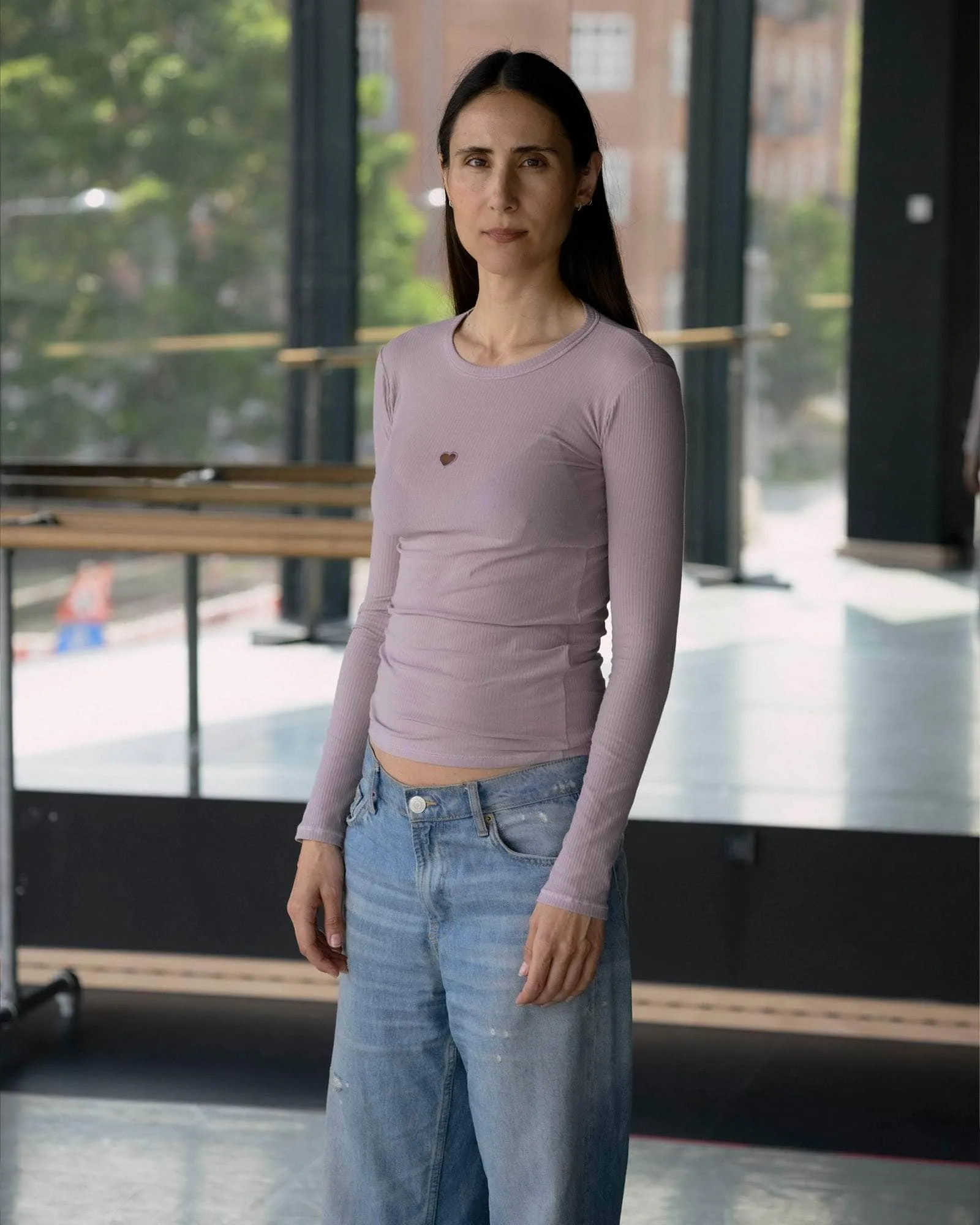 Heart Long Sleeve Tee sold by Baserange product image thumbnail 4