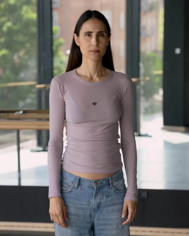 Heart Long Sleeve Tee sold by Baserange