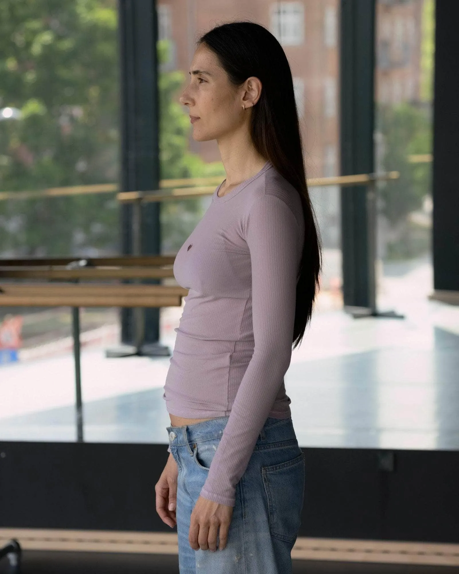 Heart Long Sleeve Tee sold by Baserange product image thumbnail 3