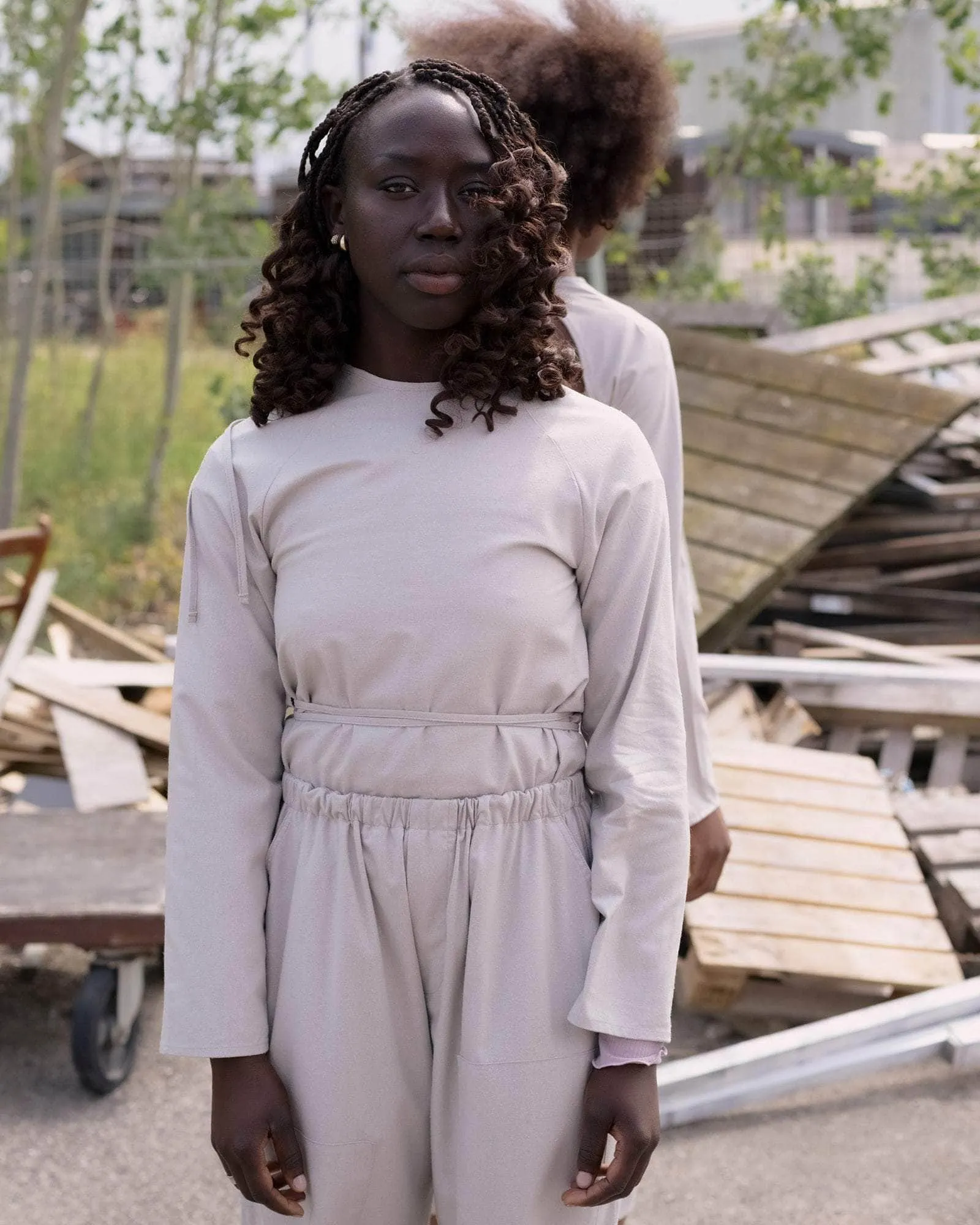 Long Sleeve Apron Top sold by Baserange product image thumbnail 5