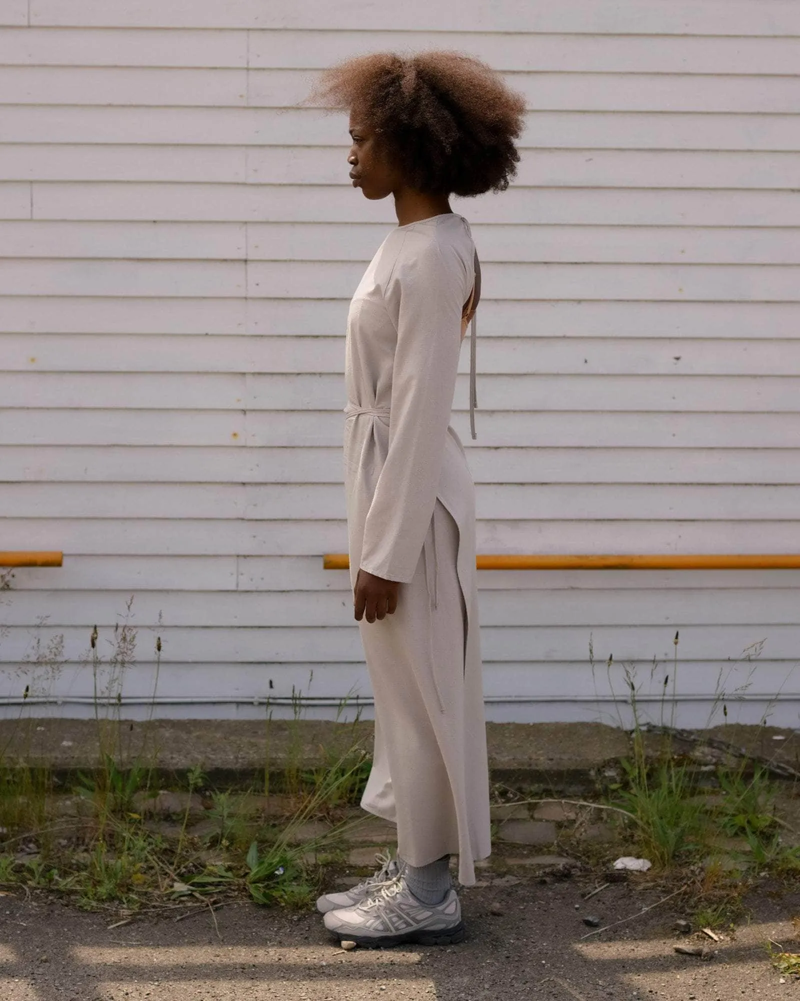 Long Sleeve Apron Dress sold by Baserange product image thumbnail 3