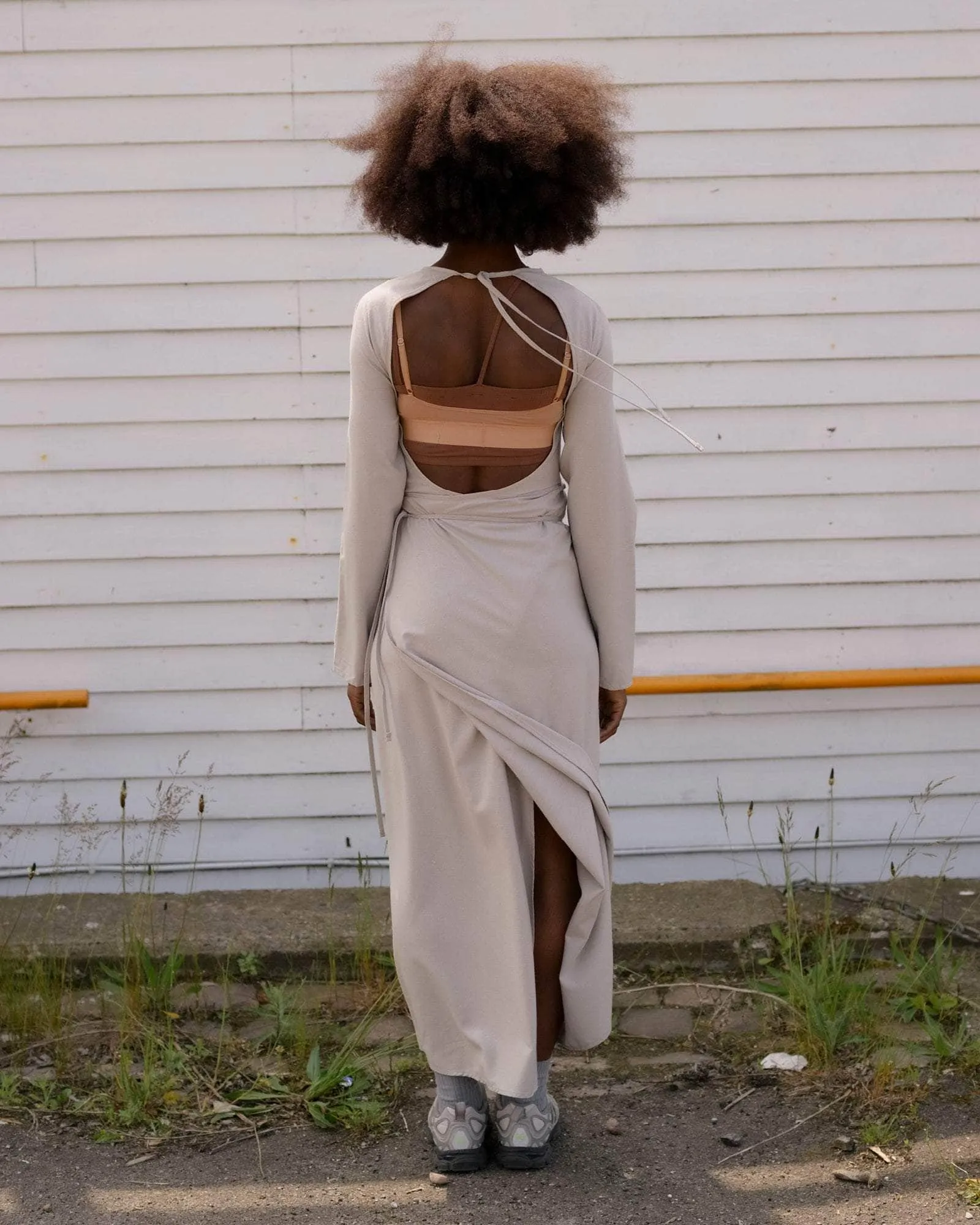 Long Sleeve Apron Dress sold by Baserange product image thumbnail 2