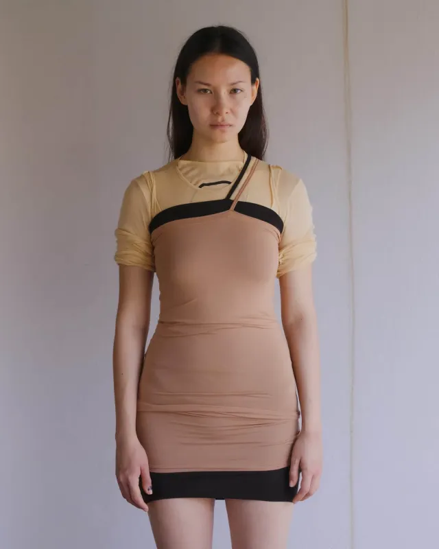 Nida One Strap Slip Dress made by Baserange