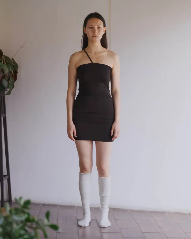 Nida One Strap Slip Dress made by Baserange