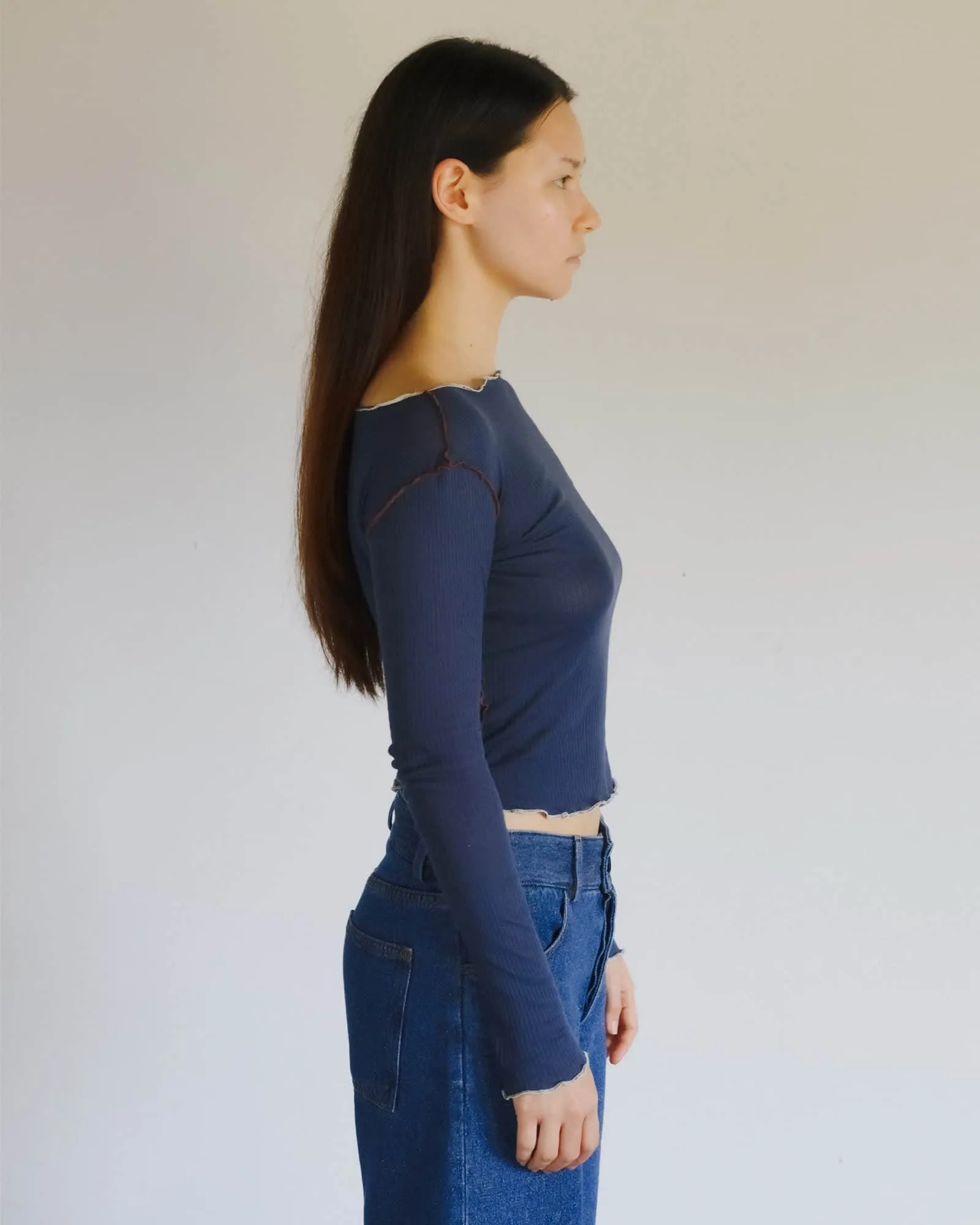 Vein Long Sleeve Tee sold by Baserange product image thumbnail 3