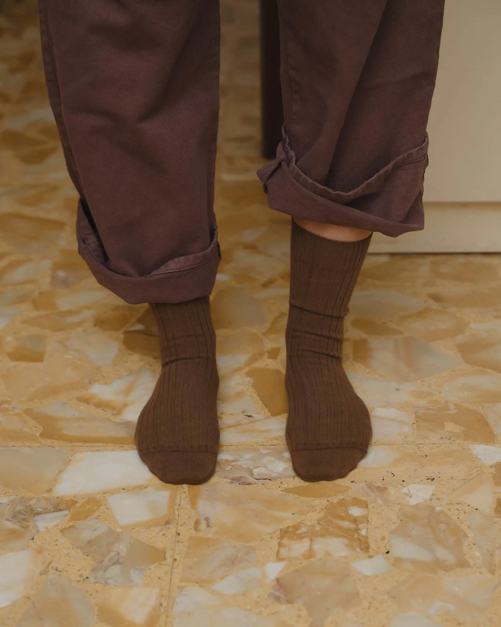 Rib Overankle Socks sold by Baserange