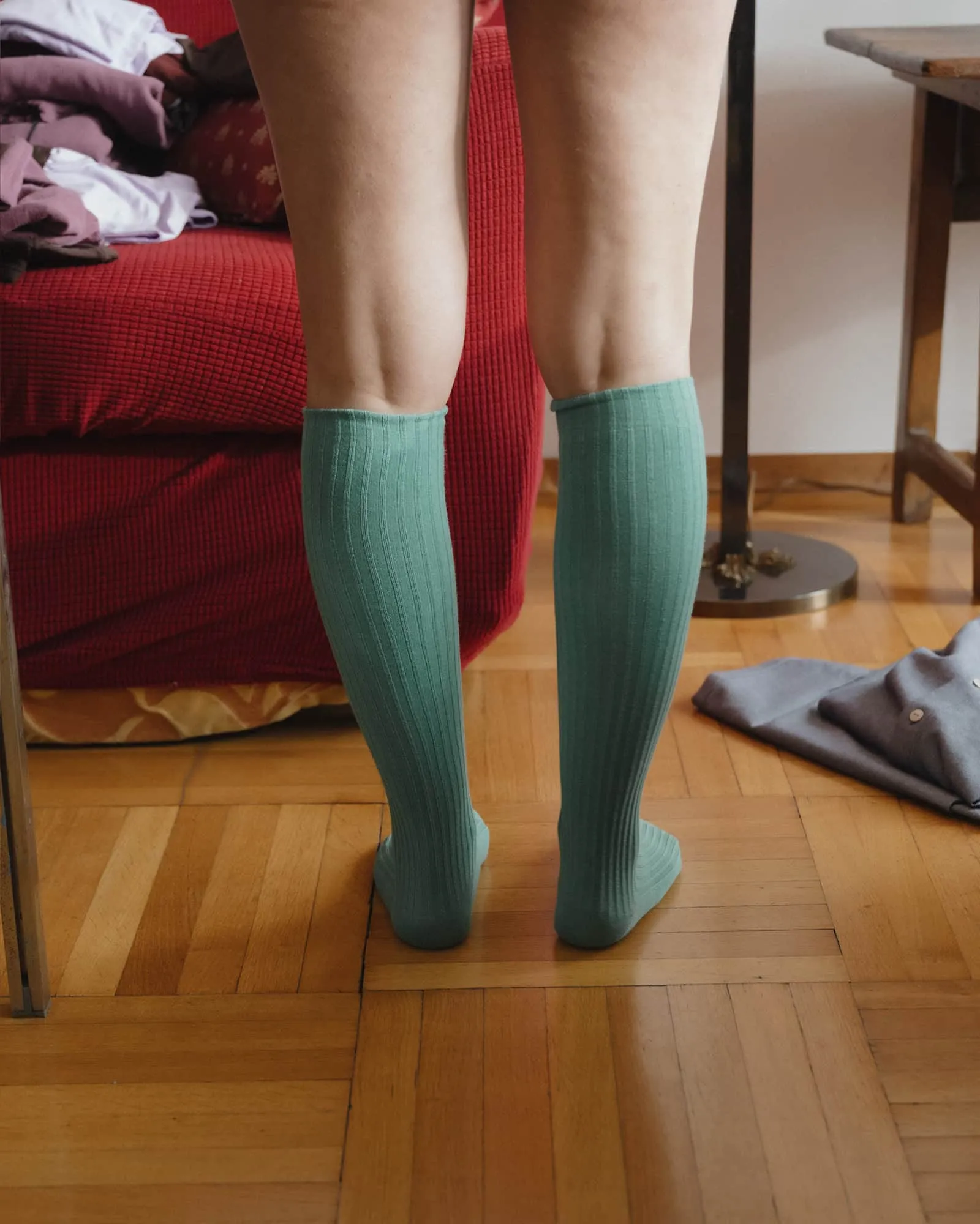 Rib Knee Socks sold by Baserange product image thumbnail 2