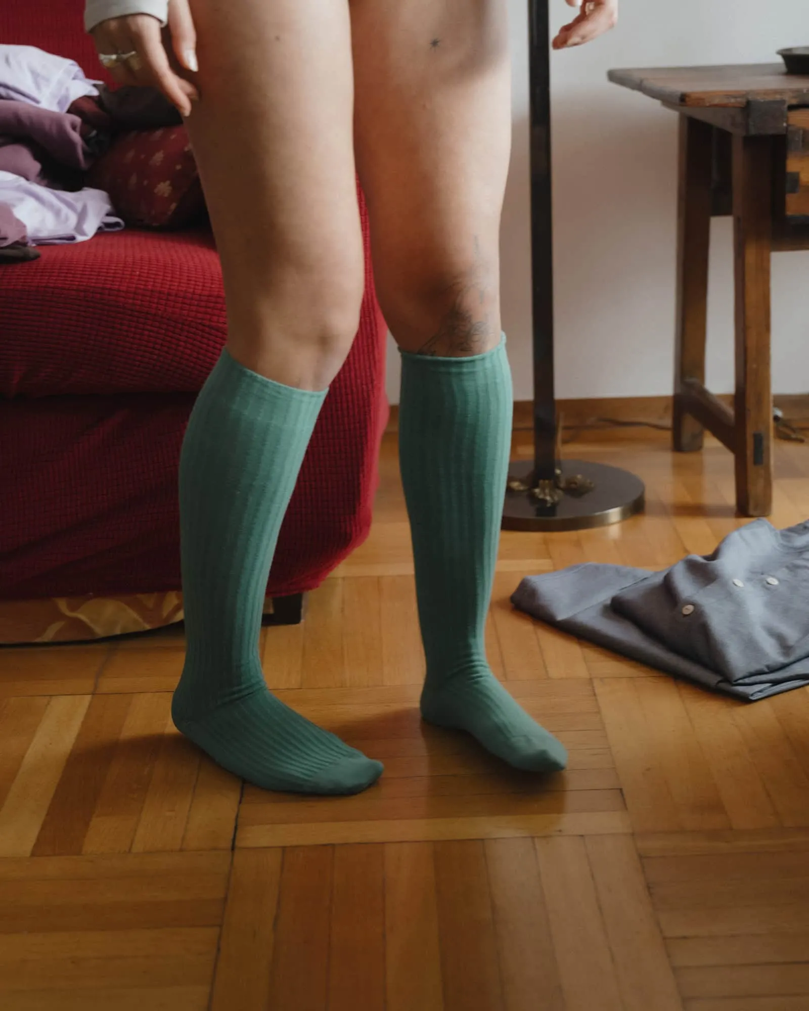 Rib Knee Socks sold by Baserange product image thumbnail 4