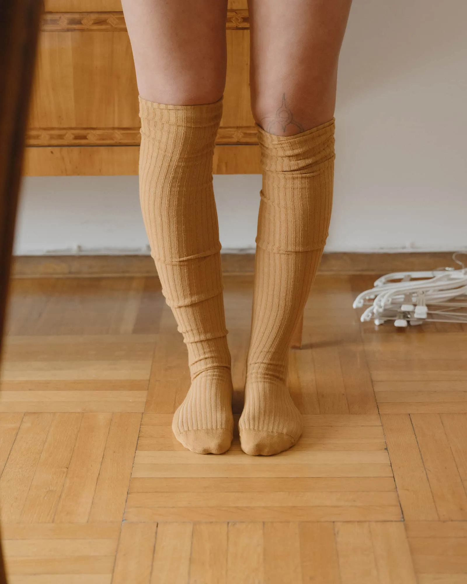 Rib Overknee Socks sold by Baserange