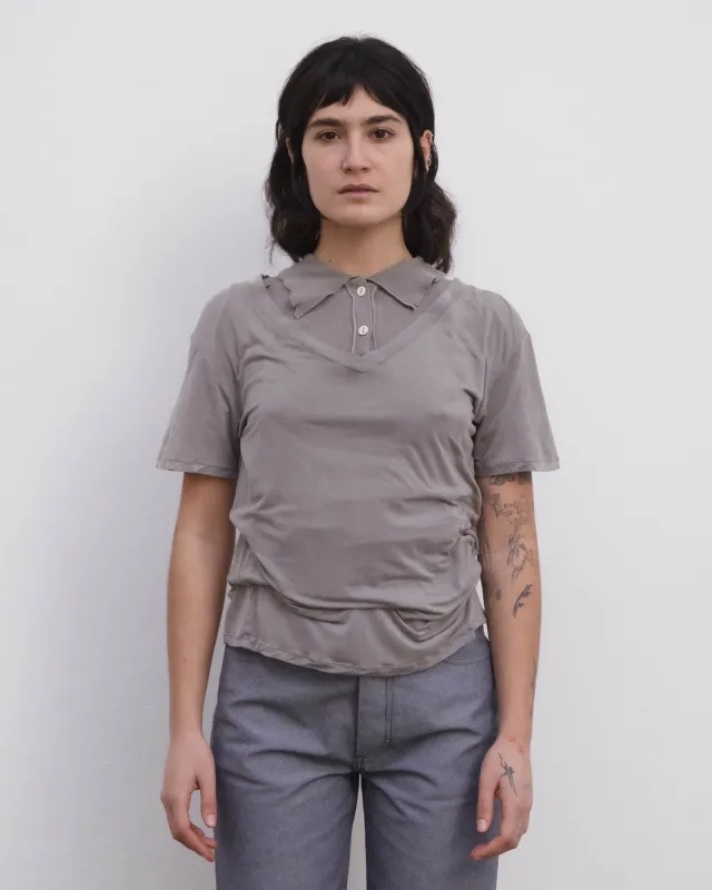 V Neck Tee Shirt made by Baserange