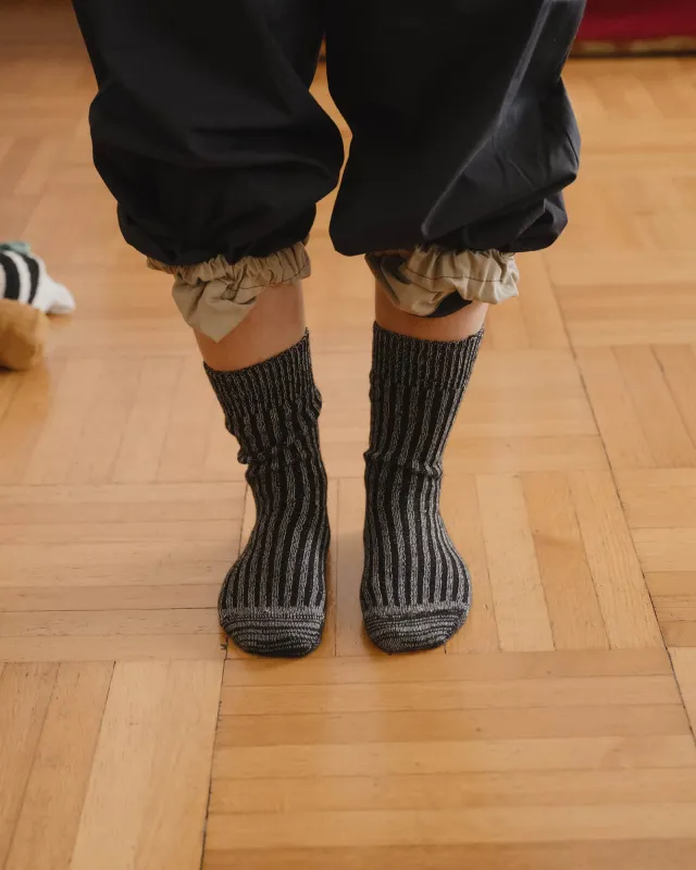 Rib Overankle Socks made by Baserange