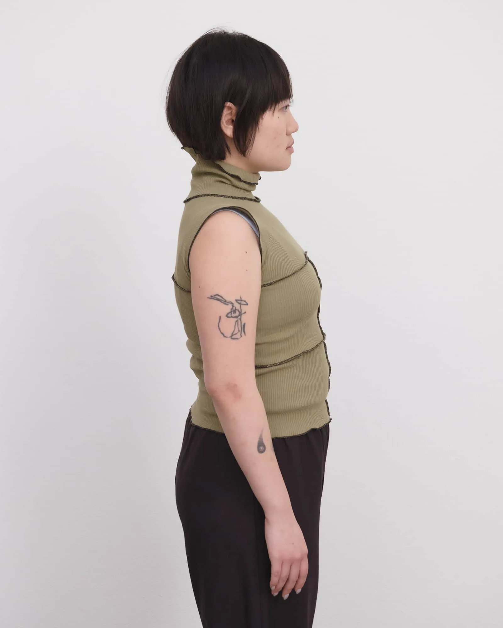 Cinder Turtleneck Tank sold by Baserange product image thumbnail 2